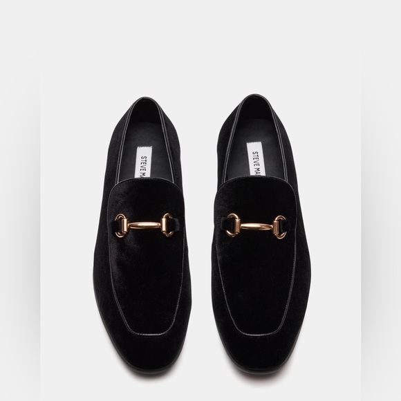 Men’s black velvet loafers - Picture 6 of 9